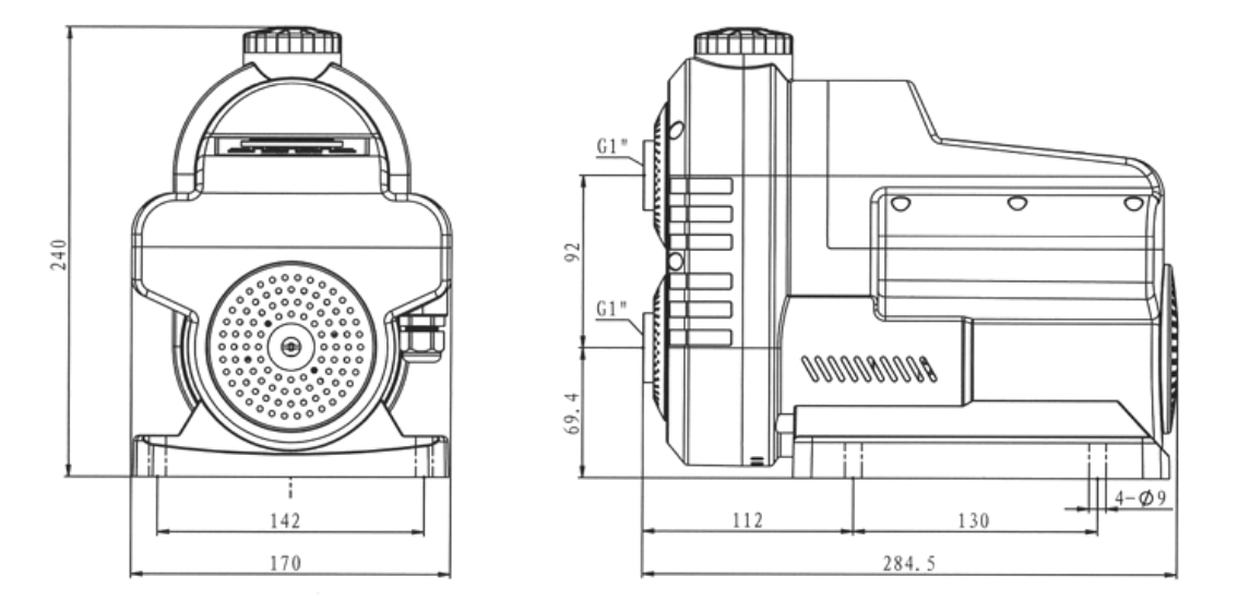 APF variable speed water pump dimension APF variable speed water pump dimension